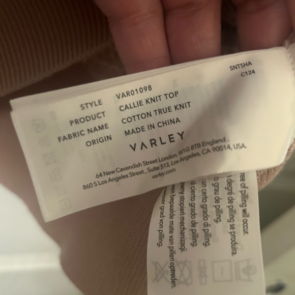 Varley Callie open-knit cotton top - Picture 3 of 5